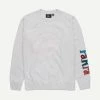 By Parra Mens Serif Logo Crew Neck Sweatshirt - Ash Grey