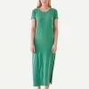 Sundry Short Sleeve Knit Maxi Dress - Pigment Spruce