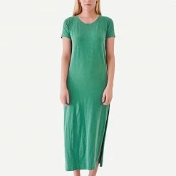 Sundry Short Sleeve Knit Maxi Dress - Pigment Spruce