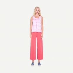 Sundry Crossback Tank In Rosebud White Womens