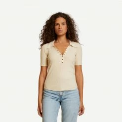 Nation LTD Tamal Snap Collar Tee - Antique