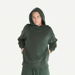 Thrills Mens Situation Normal Slouch Pull On Hood Dark Olive