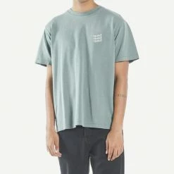 Thrills Embro Unlimited Merch Fit Tee Lume Green Mens