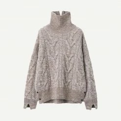 Rag & Bone Womens Nora Cable Knit T Neck