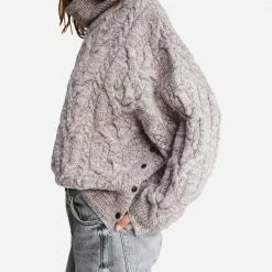 Rag & Bone Womens Nora Cable Knit T Neck 13 Rag & Bone Womens Nora Cable Knit T Neck