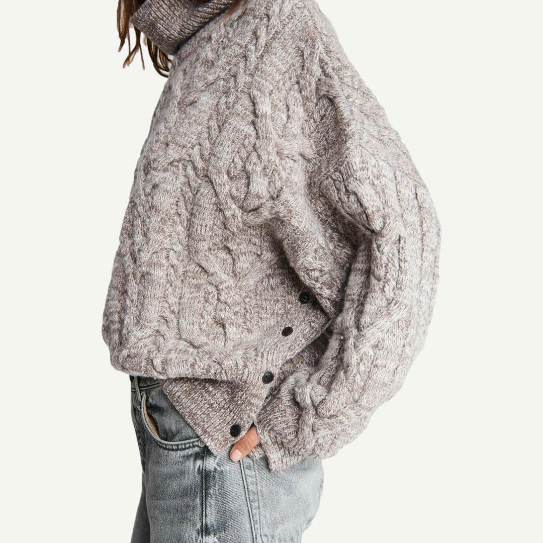 Rag & Bone Womens Nora Cable Knit T Neck 8 Rag & Bone Womens Nora Cable Knit T Neck