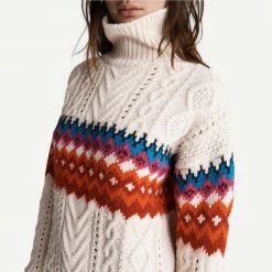 Rag & Bone Womens Willow Fairisle TurtleNeck