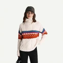 Rag & Bone Womens Willow Fairisle TurtleNeck