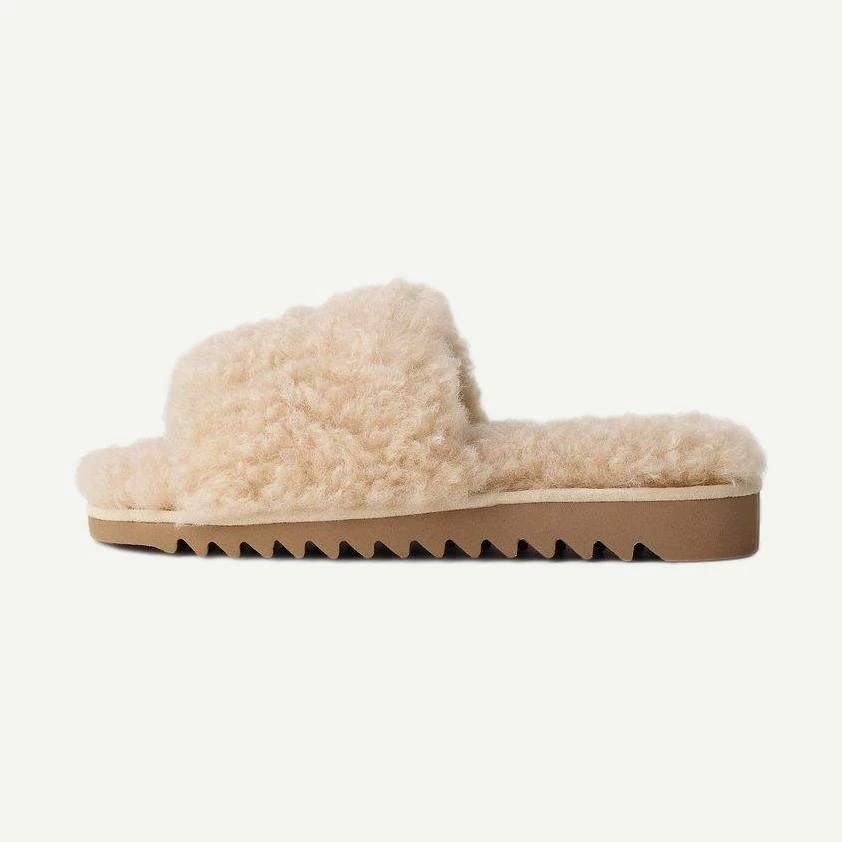 Rag & Bone Eria Sandal Faux Furr Ivory Womens 3 Rag & Bone Eria Sandal Faux Furr Ivory Womens
