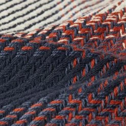 Wax London Whiting Overshirt Ombre Check - Rust Mens