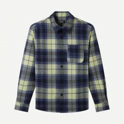 A.P.C. Mens Surchemise Trek In Dark Navy