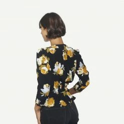 Rue Stiic Maren Blouse In Marigold Floral Womens