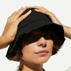 Rue Stiic Zola Small Bucket Hat Black Womens