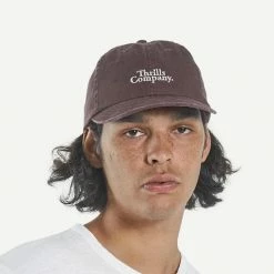 Thrills Mens Contrasting Stack 6 Panel Cap Mahogany