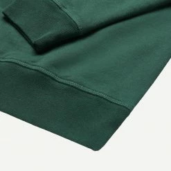 By Parra Mens Birdface Font P Half Zip Polo Sweatshirt - Green