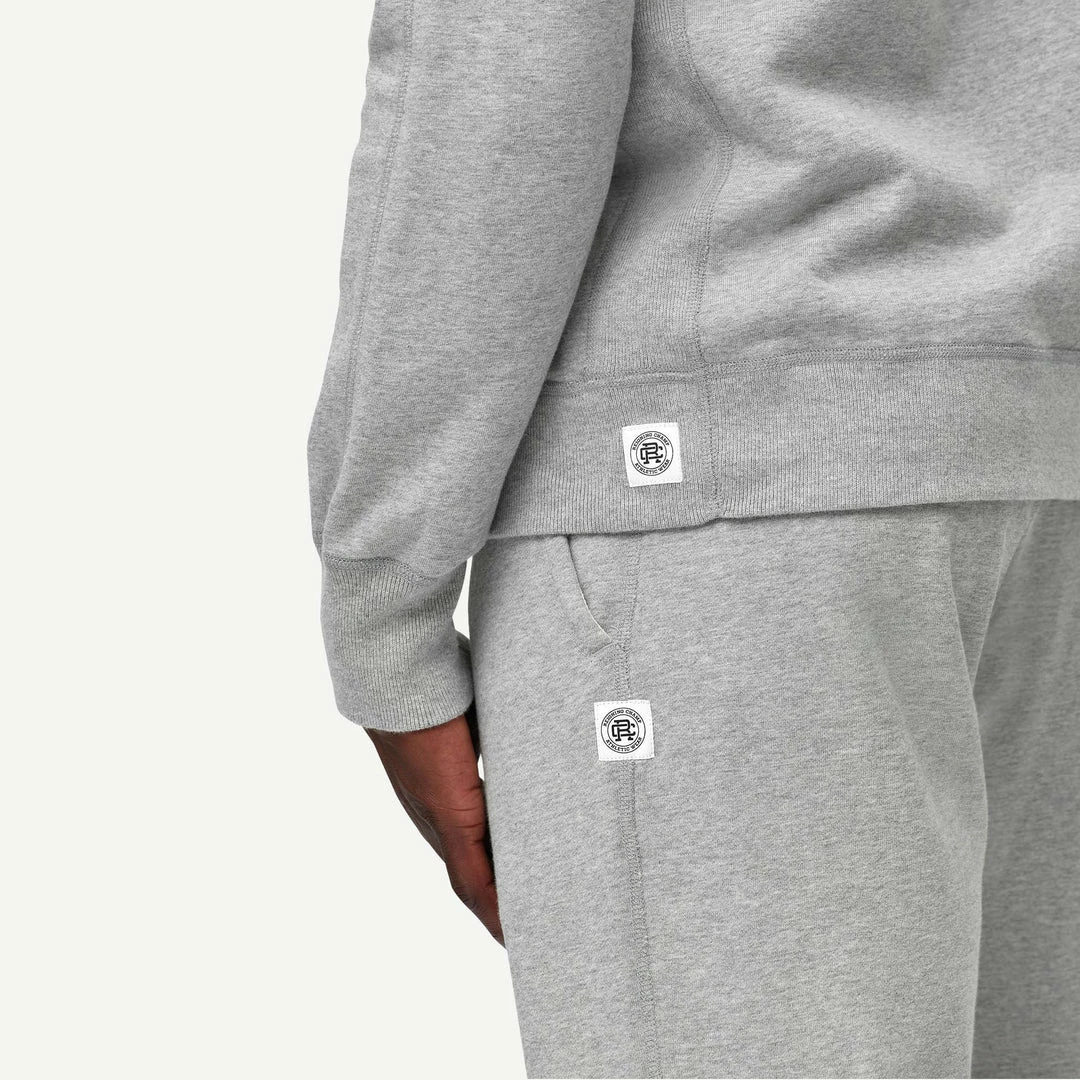 Reigning Champ Knit Mid Weight Terry Full Zip Hoodie In Heather Grey Mens 7 Reigning Champ Knit Mid Weight Terry Full Zip Hoodie In Heather Grey Mens