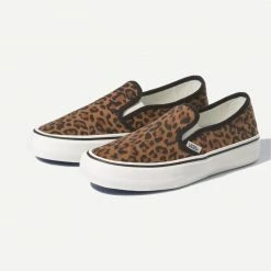 Vans Womens Slip-On SF In Suede Leopard