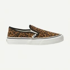 Vans Womens Slip-On SF In Suede Leopard