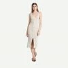 Enza Costa Terry Knit Cardigan Dress - Natural Womens