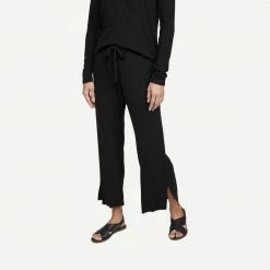 LNA Womens Core Ribbed Kismet Pant - Black