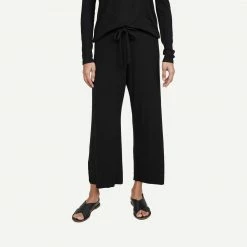 LNA Womens Core Ribbed Kismet Pant - Black