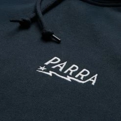 By Parra Lightning Logo Hooded Sweatshirt - Navy Blue Mens