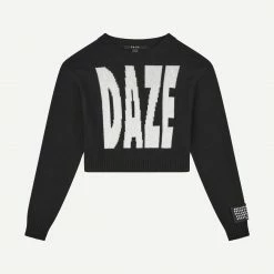 Ksubi Womens Daze Shrunken Knit Black