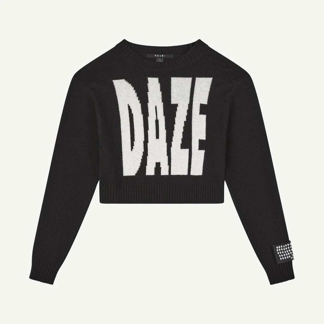 Ksubi Womens Daze Shrunken Knit Black 3 Ksubi Womens Daze Shrunken Knit Black