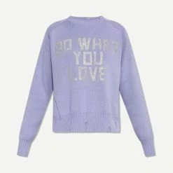 Golden Goose Womens Delilah Sweater Flock Print