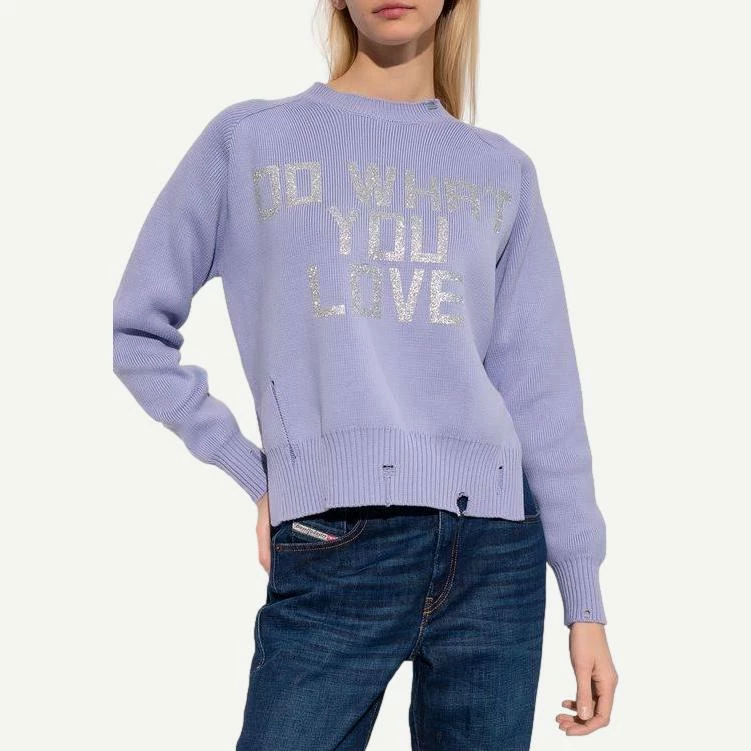 Golden Goose Womens Delilah Sweater Flock Print 4 Golden Goose Womens Delilah Sweater Flock Print