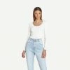 Rolla's Jeans Classic Rib Sweater Off White