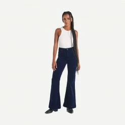 Rolla's Jeans Womens Eastcoast Flare Midnight Cord
