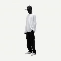 Stampd Double Layer Relaxed LS Tee White