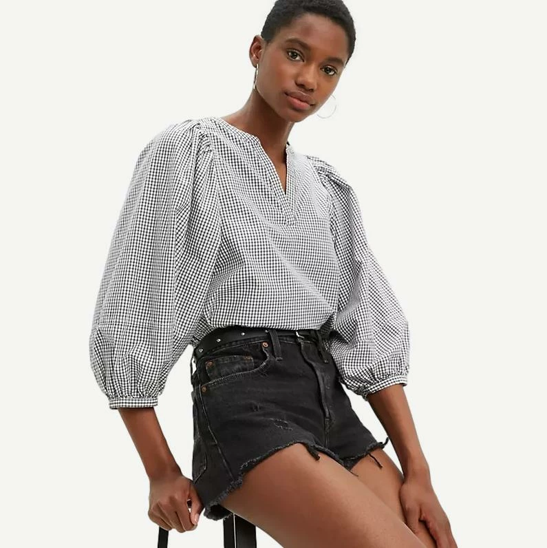 Levi's Womens 501 Original High Rise Short - Wise Up 5 Levi's Womens 501 Original High Rise Short - Wise Up